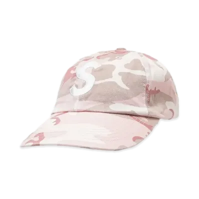 Supreme Pigment Coated S Logo 6-Panel "Pink Camo"