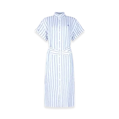 Polo Ralph Lauren Women's Dresses "White/Light Blue"