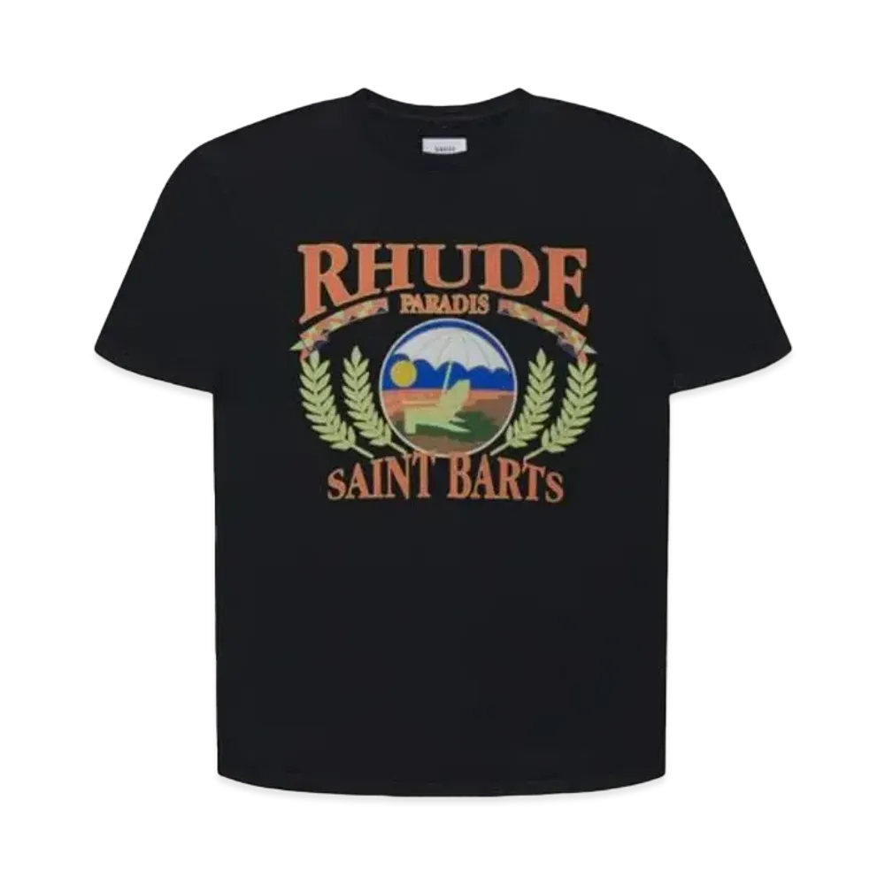 RHUDE Beach Chair Tee "Black"