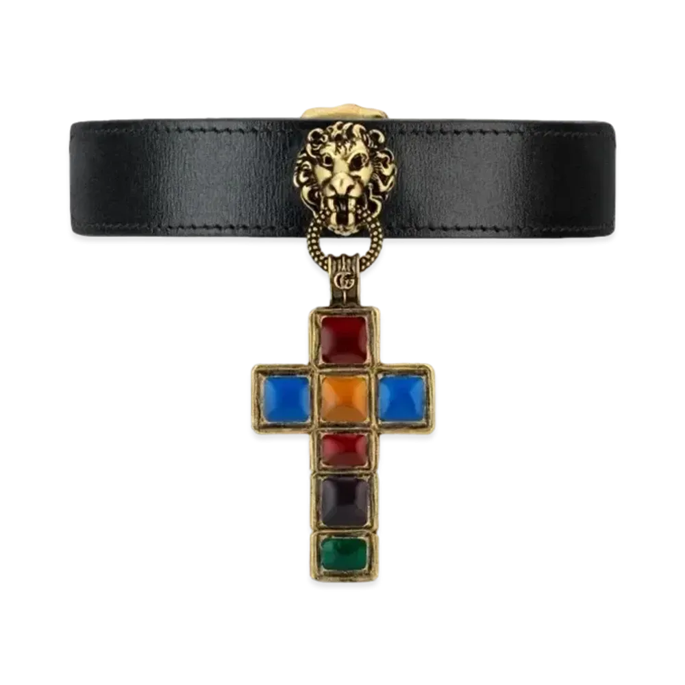 GUCCI Leather Chocker "Black"