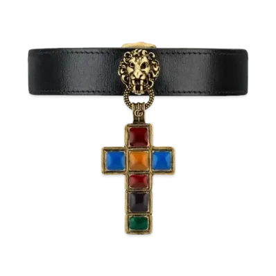 GUCCI Leather Chocker "Black"