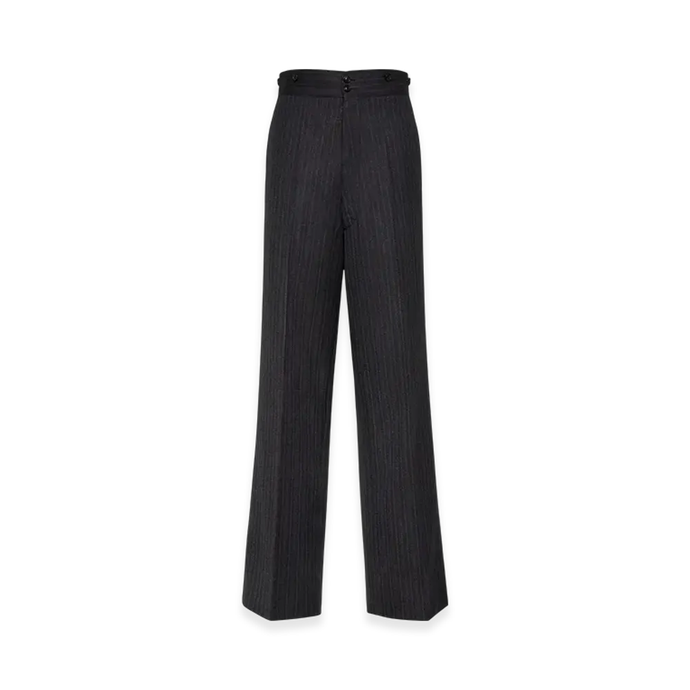 Maison Margiela Men's Barathea Wool Trousers "Blue"