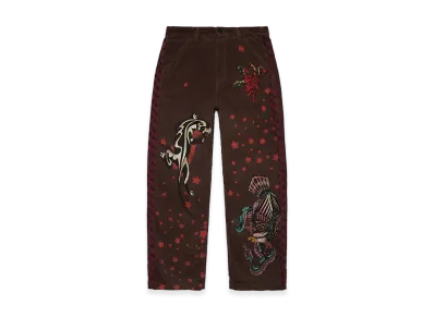 DENIM TEARS Tattoo Corduroy Pant "Brown"