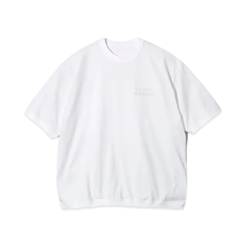 ENNOY Short Sleeve Hem Rib Tee "White"