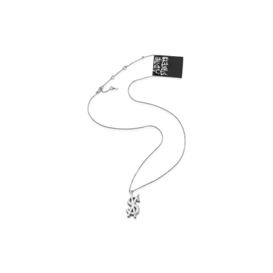 KSUBI 925 Dripps Cross Dollar Necklace "Silver"