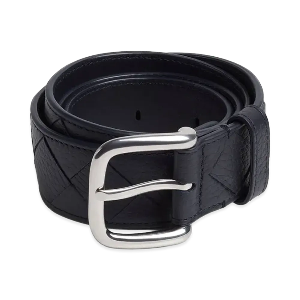 Bottega Veneta Intrecciato Belt "Nocturnal"