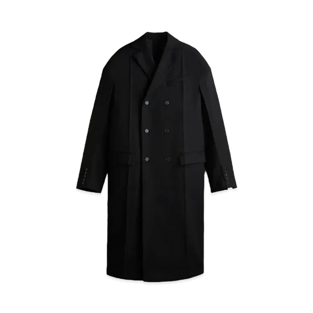 rokh x H&M Double Layer Wool Coat "Black"
