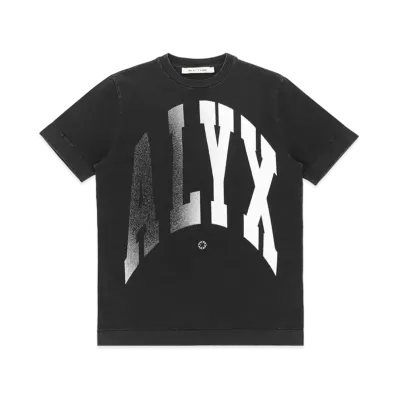 1017 ALYX 9SM "ALYX" Logo Print Graphic T-shirt "Washed Black"