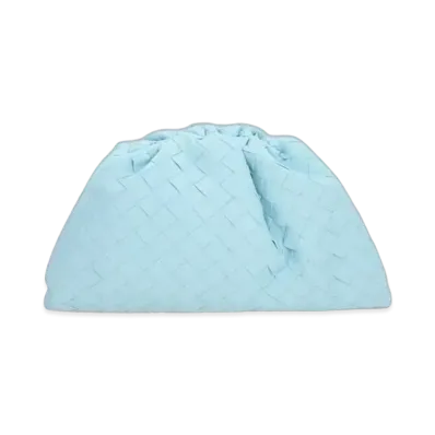 Bottega Veneta Teen Pouch Clutch "Light Blue"