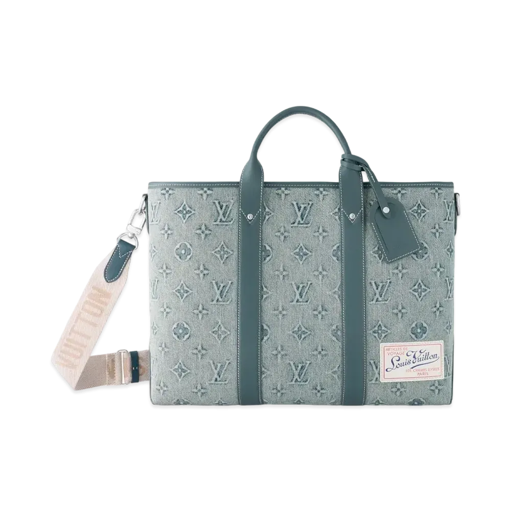 Louis Vuitton Weekend Tote NM Monogram "Washed Denim Blue"