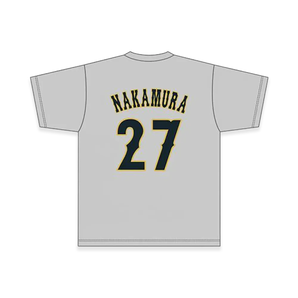 MIZUNO 2026WBC Yuhei Nakamura 27 Name Number T-Shirt "Grey"