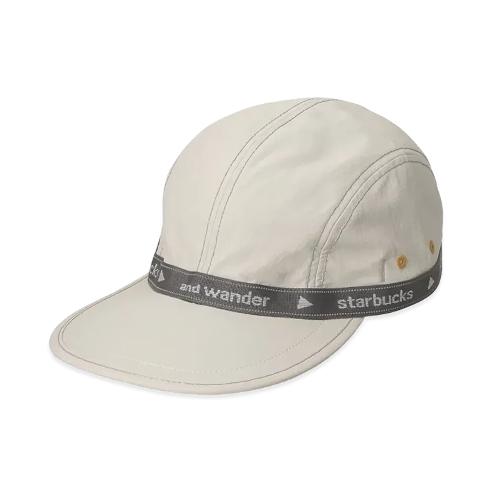 STARBUCKS x and wander Jacquard Tape Cap "Off White"