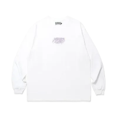 APHRODITEGANG Classic Logo L/S Tee White "Purple"