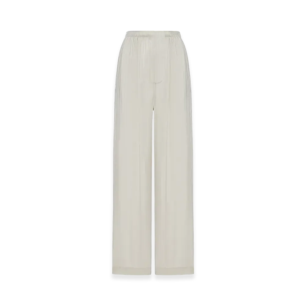 BALENCIAGA Women's Wide Leg Pyjama Pants "Beige"