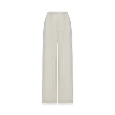 BALENCIAGA Women's Wide Leg Pyjama Pants "Beige"