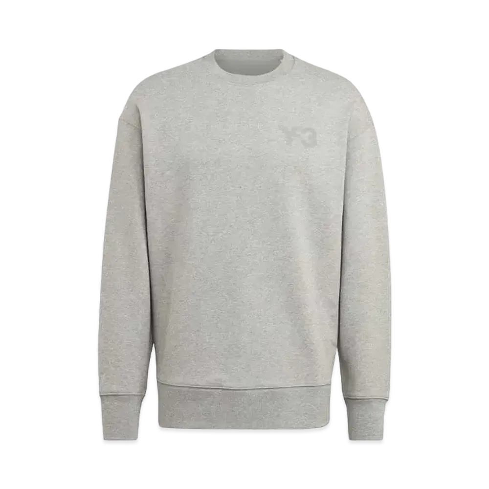 ADIDAS Y-3 CLASSIC CHEST LOGO CREW SWEATSHIRT "Medium Grey Heather"