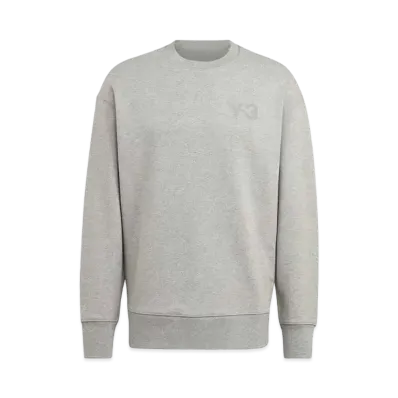 ADIDAS Y-3 CLASSIC CHEST LOGO CREW SWEATSHIRT "Medium Grey Heather"