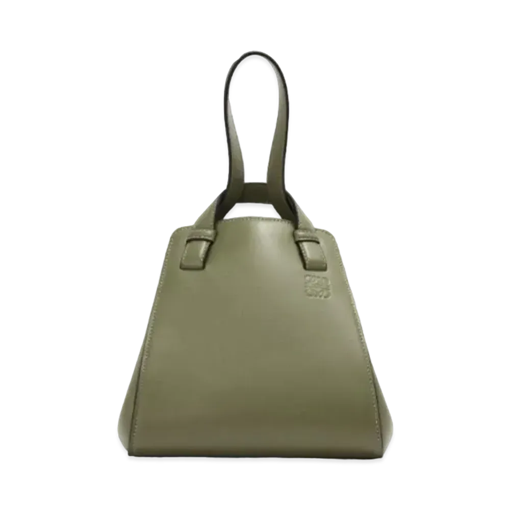 LOEWE Hammock Nugget Bag In Nappa Calfskin "Avocado Green"
