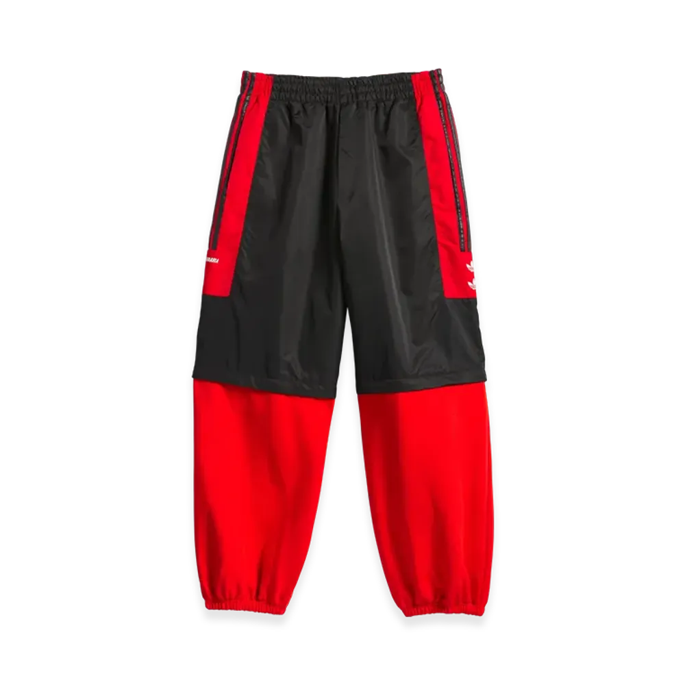 adidas x Willy Chavarria Fleece Zip Off Pants "Black/Red"