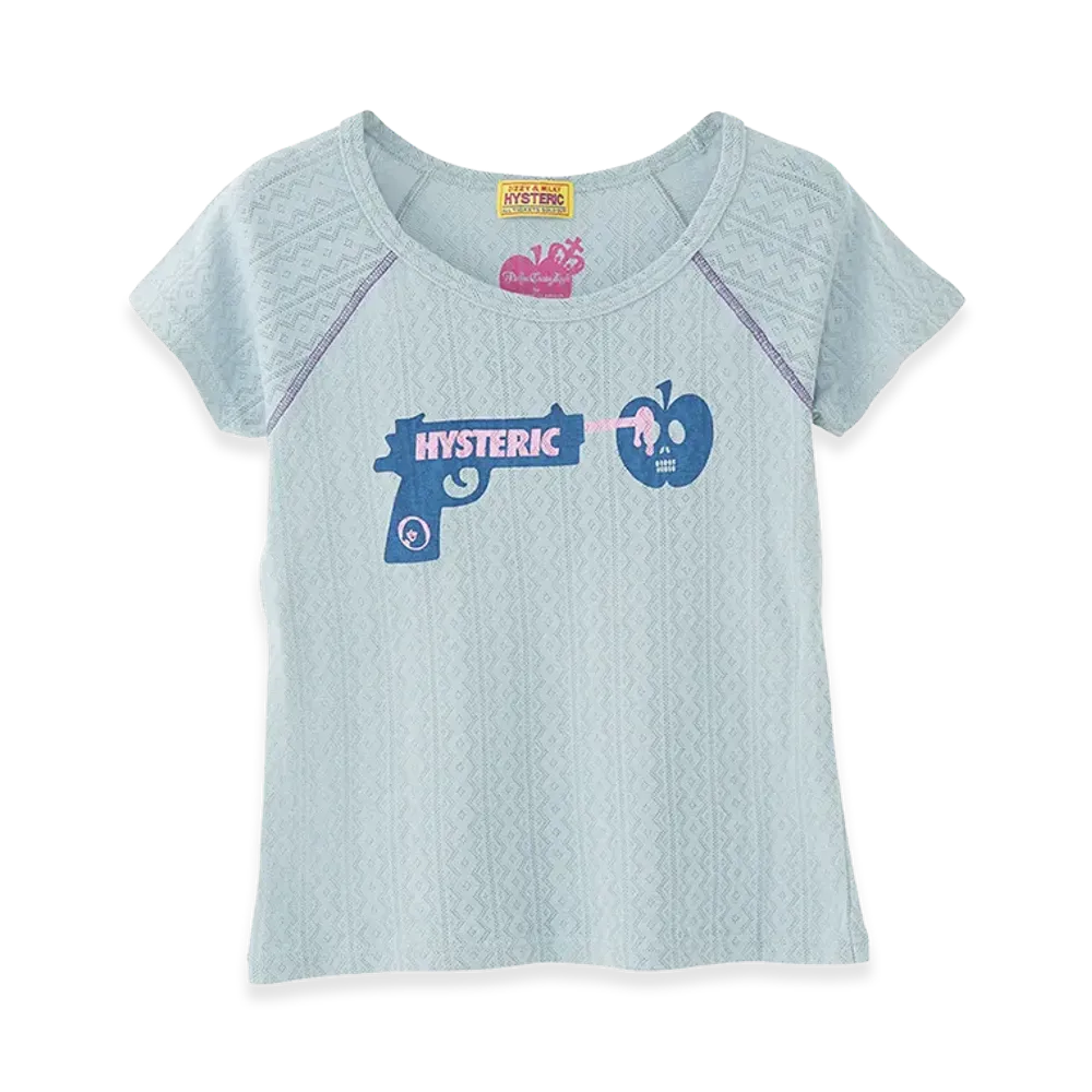 HYSTERIC GLAMOUR x Poison Candy Apple Women's Poison Candy Apple Baby Tee "Blue"