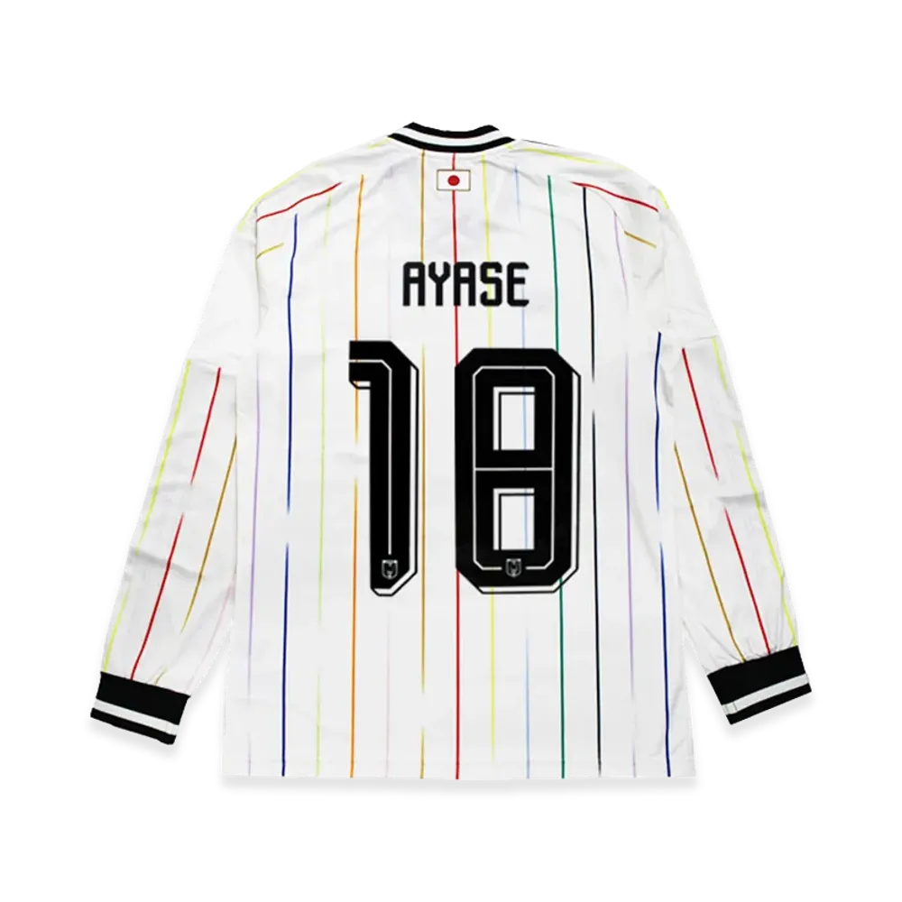 adidas Soccer Japan 2026 Away Replica Jersey Long Sleeve #18 Ayase Ueda "OffWhite/Black"