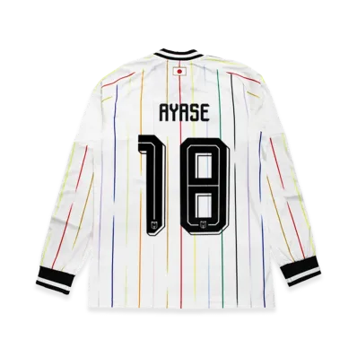 adidas Soccer Japan 2026 Away Replica Jersey Long Sleeve #18 Ayase Ueda "OffWhite/Black"