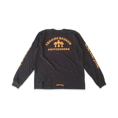 Chrome Hearts King Taco Pocket L/S T-Shirt "Black/Orange"