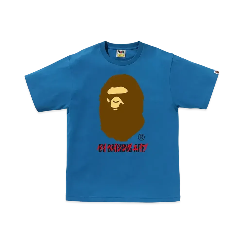 A BATHING APE Katakana By Bathing Ape Tee "Blue"
