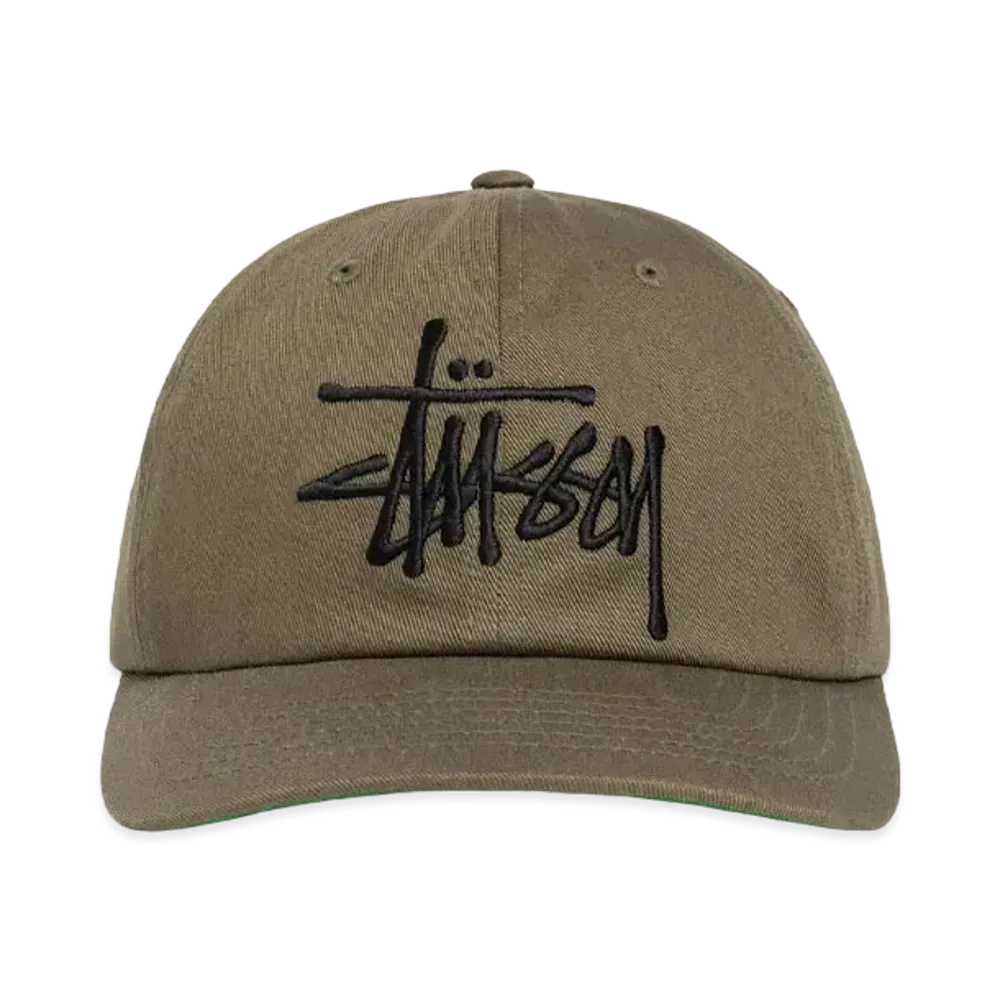 Stussy Low Profile Big Basic Snapback "Light Olive"