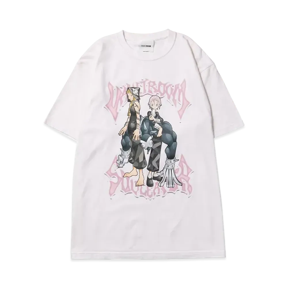 ボルトルーム x ソウルイーター クロナ&ラグナロク Tシャツ "オフホワイト"