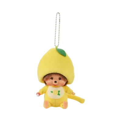 Sekiguchi Mon Mon Farm Lemon Monchhichi Kao-deka SS Keychain Boy