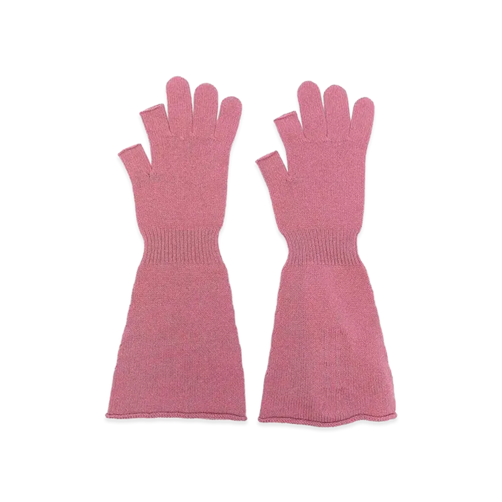 Rick Owens Women's Knit Gloves "Blue"
