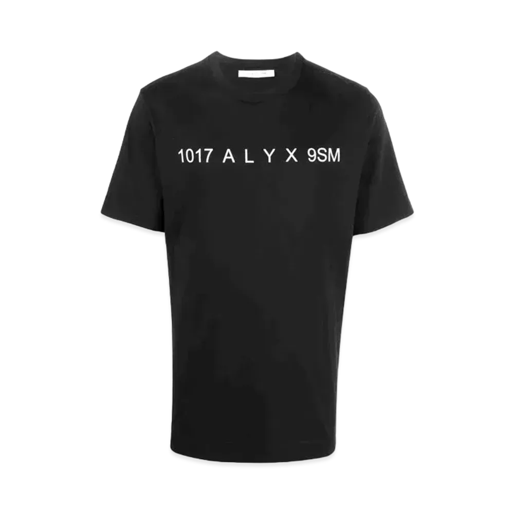 1017 ALYX 9SM Logo-Print Crew-Neck T-Shirt "Black"