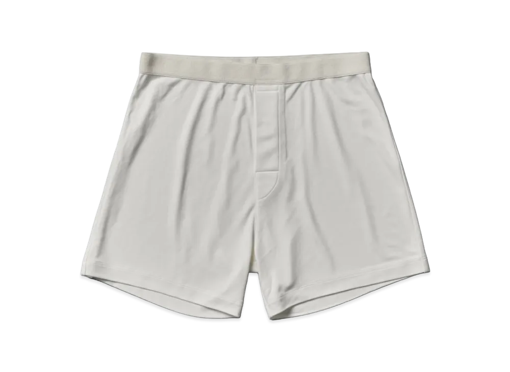 Graphpaper Bamboo Rayon Smooth Boxer Shorts "Natural"