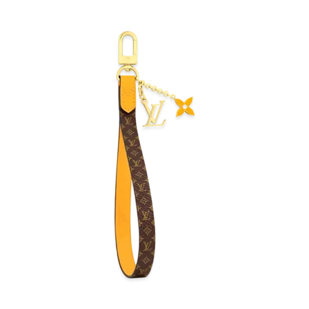 Louis Vuitton Maxi Dragonne Key Holder "Safran Yellow"