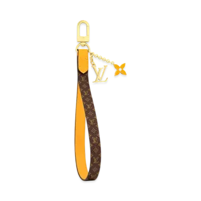 Louis Vuitton Maxi Dragonne Key Holder "Safran Yellow"