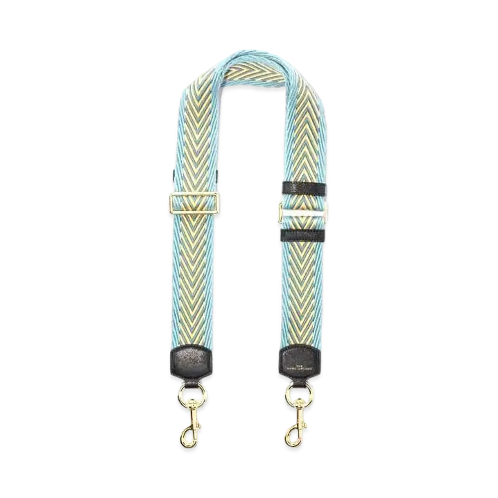 Marc Jacobs The Arrow Woven Webbing Strap "Blue Mirage Multi/Gold"