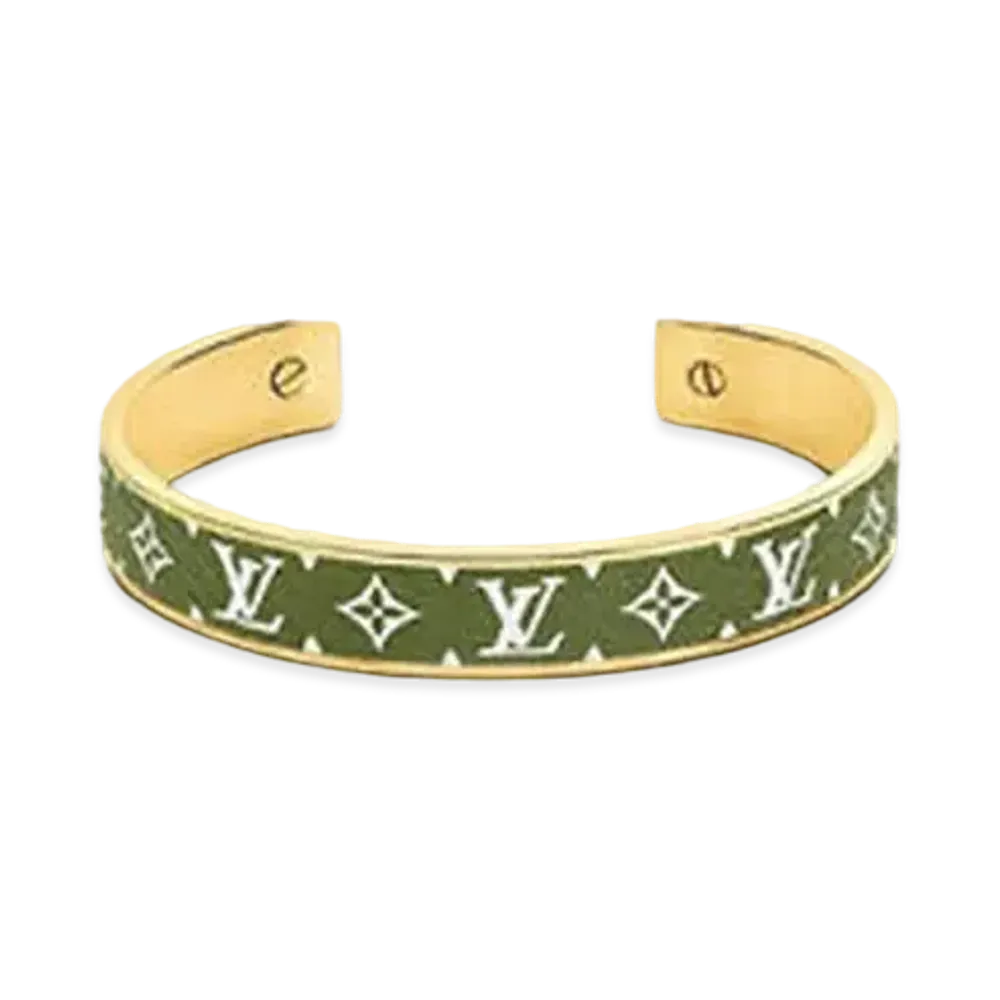 Louis Vuitton Jonck Wild LV Bangle "Green"