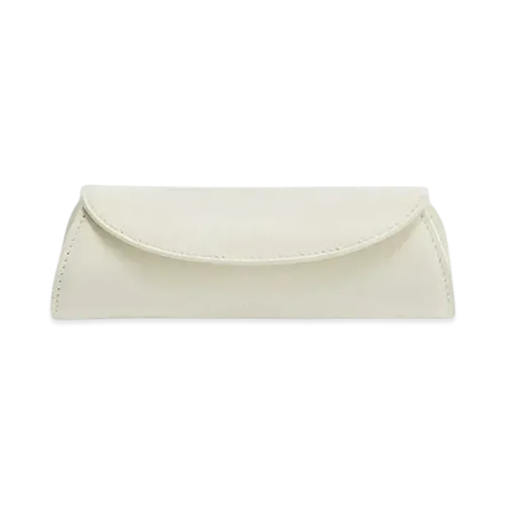 Jil Sander Cannolo Glasses Case "Eggshell"