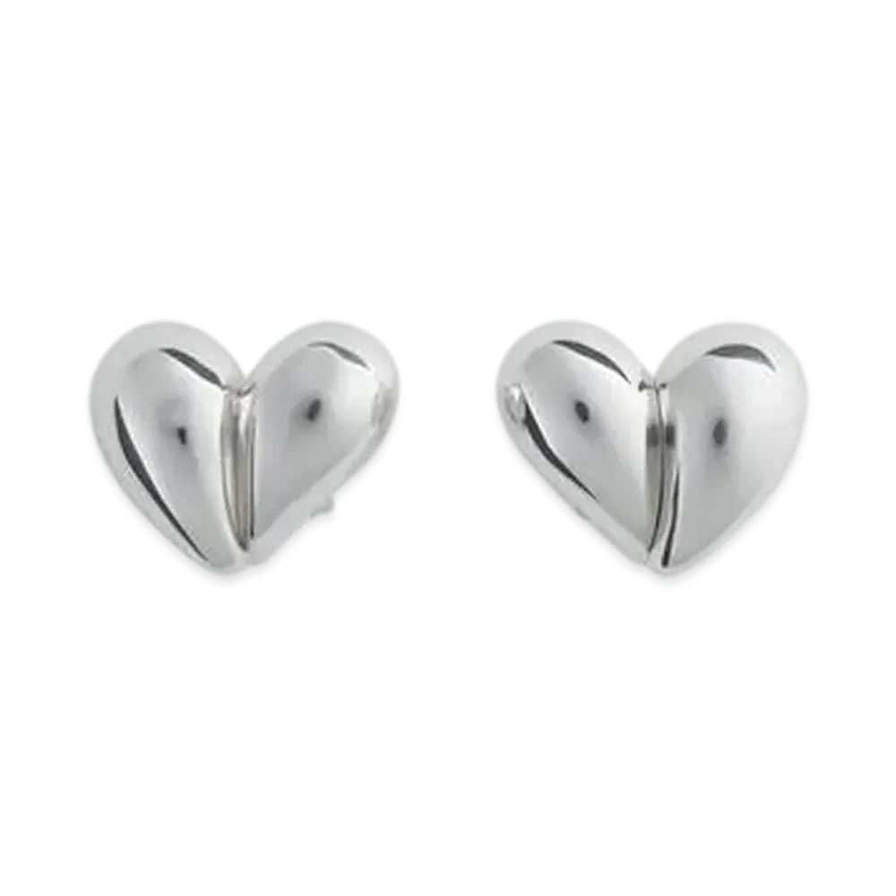 Bottega Veneta Drop Clip Earrings "Silver"