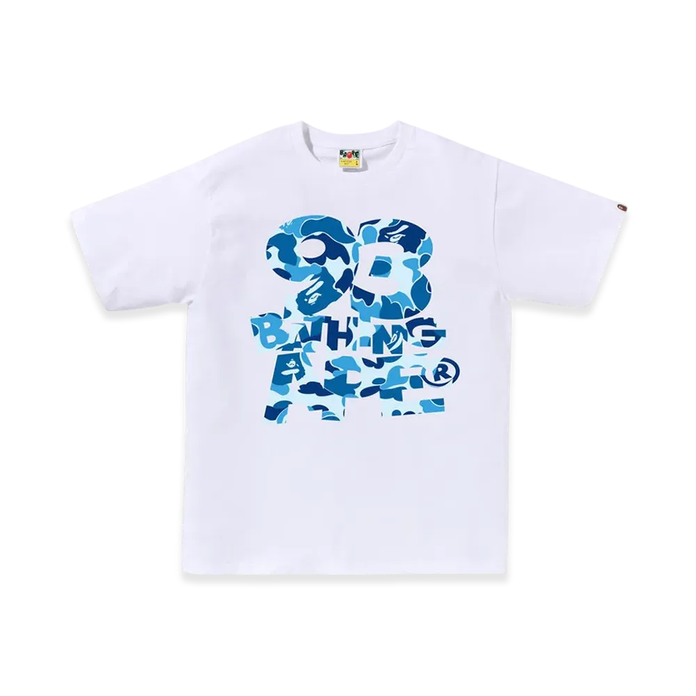 A BATHING APE ABC Camo 93 Bathing Ape Tee "White/Blue"