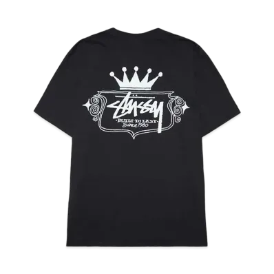 Stussy Built To Last Pig. Dyed Tee "Black"