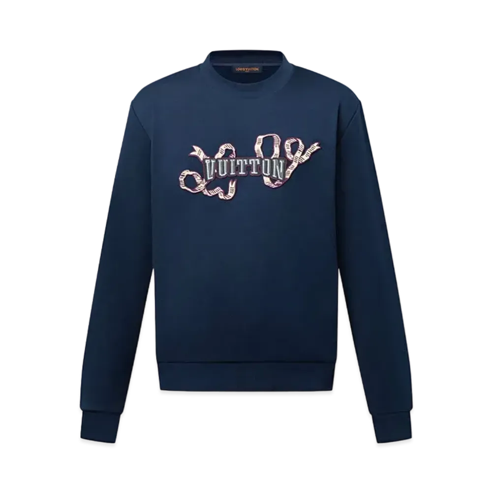 Louis Vuitton Embroidered Cotton Crewneck "Naval Academy"