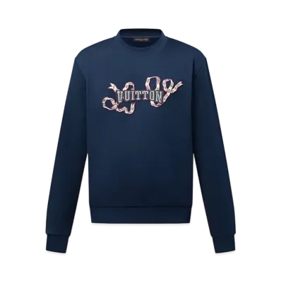 Louis Vuitton Embroidered Cotton Crewneck "Naval Academy"