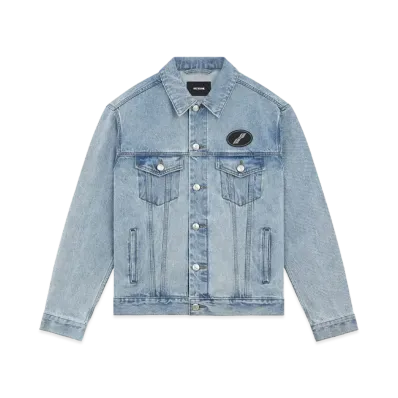 WE11DONE Oversized Denim Jacket "Ice"