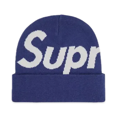 Supreme Big Logo Beanie "Navy" (23FW)