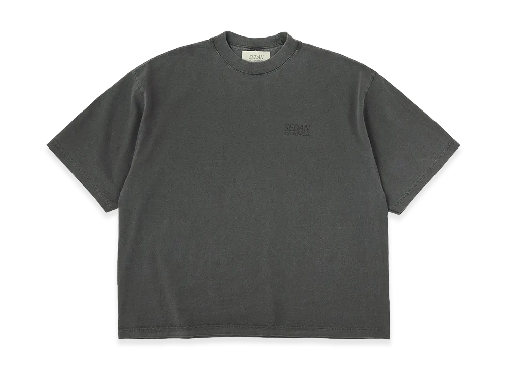 SEDAN ALL-PURPOSE Garment Dyed S/S Tee "Charcoal"