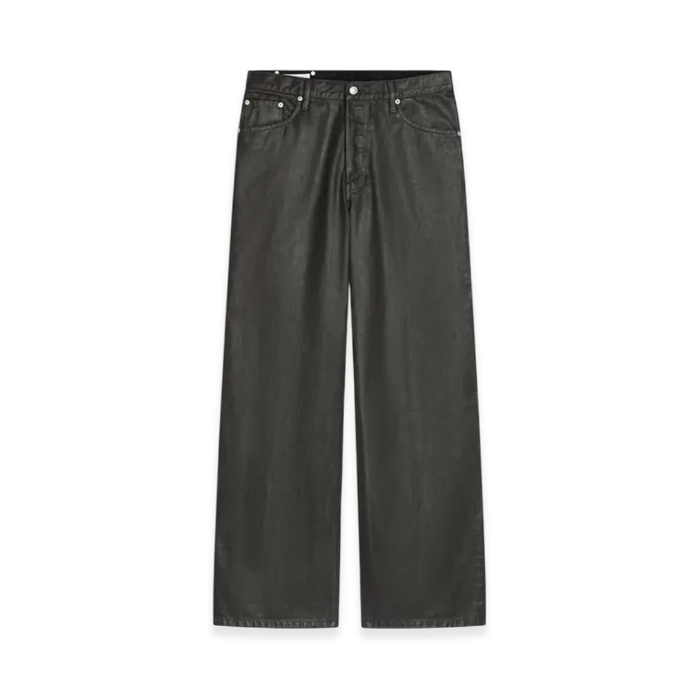 DRIES VAN NOTEN Coated Loose Fit Jeans "Black"