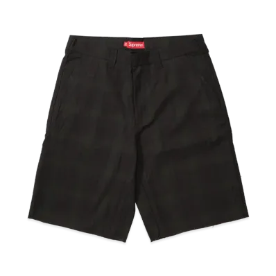 Supreme Work Short (26SS) "Black Plaid"