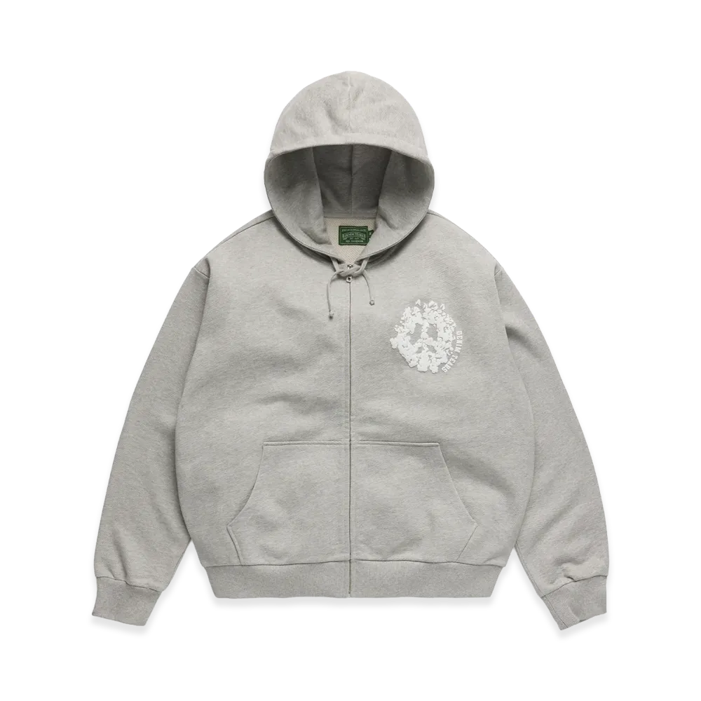 DENIM TEARS Denim U Zip Hoodie "Grey"